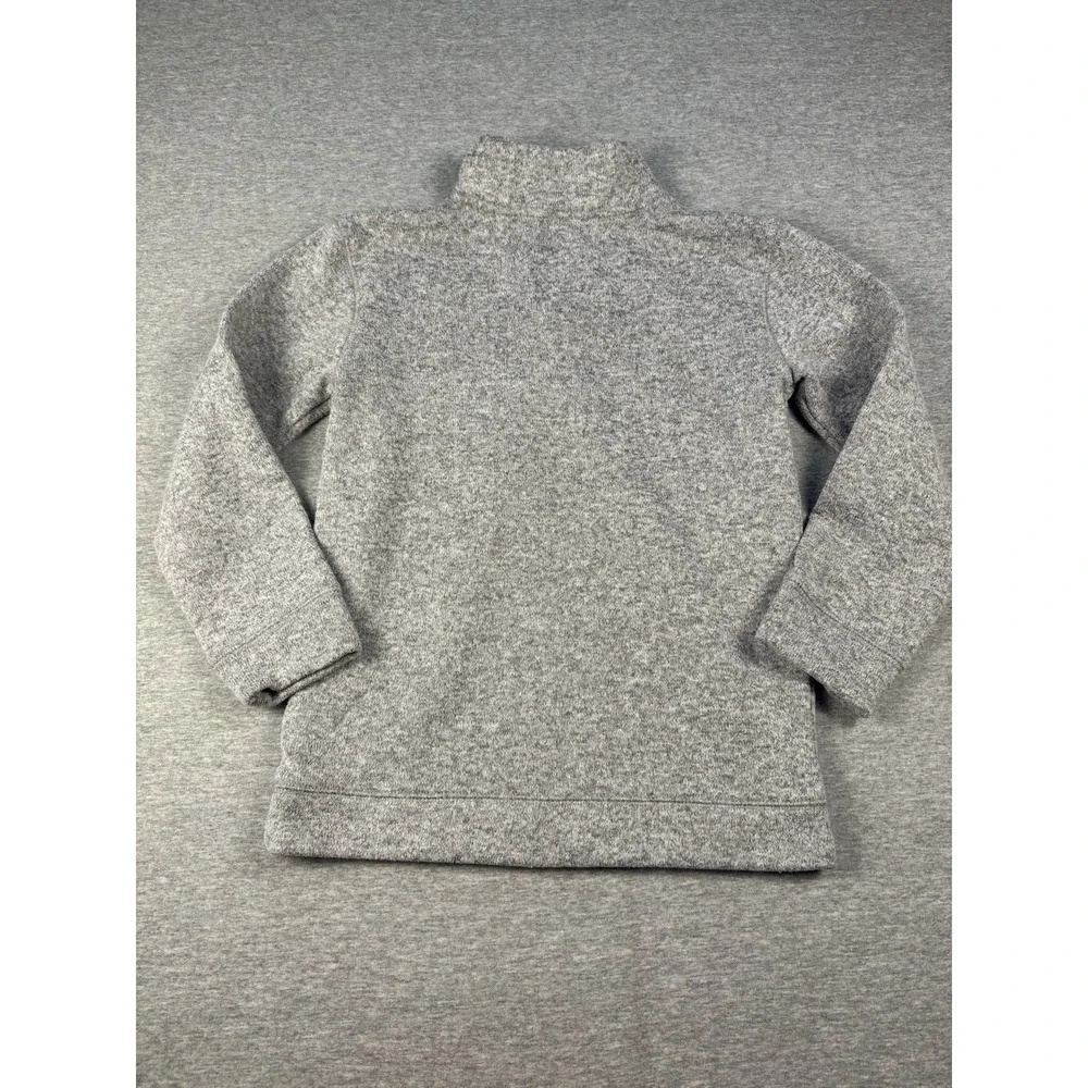 365 Kids Garanimals Boys Size 8 Gray Heather Pullover Sweater 3 Buttons Explorer